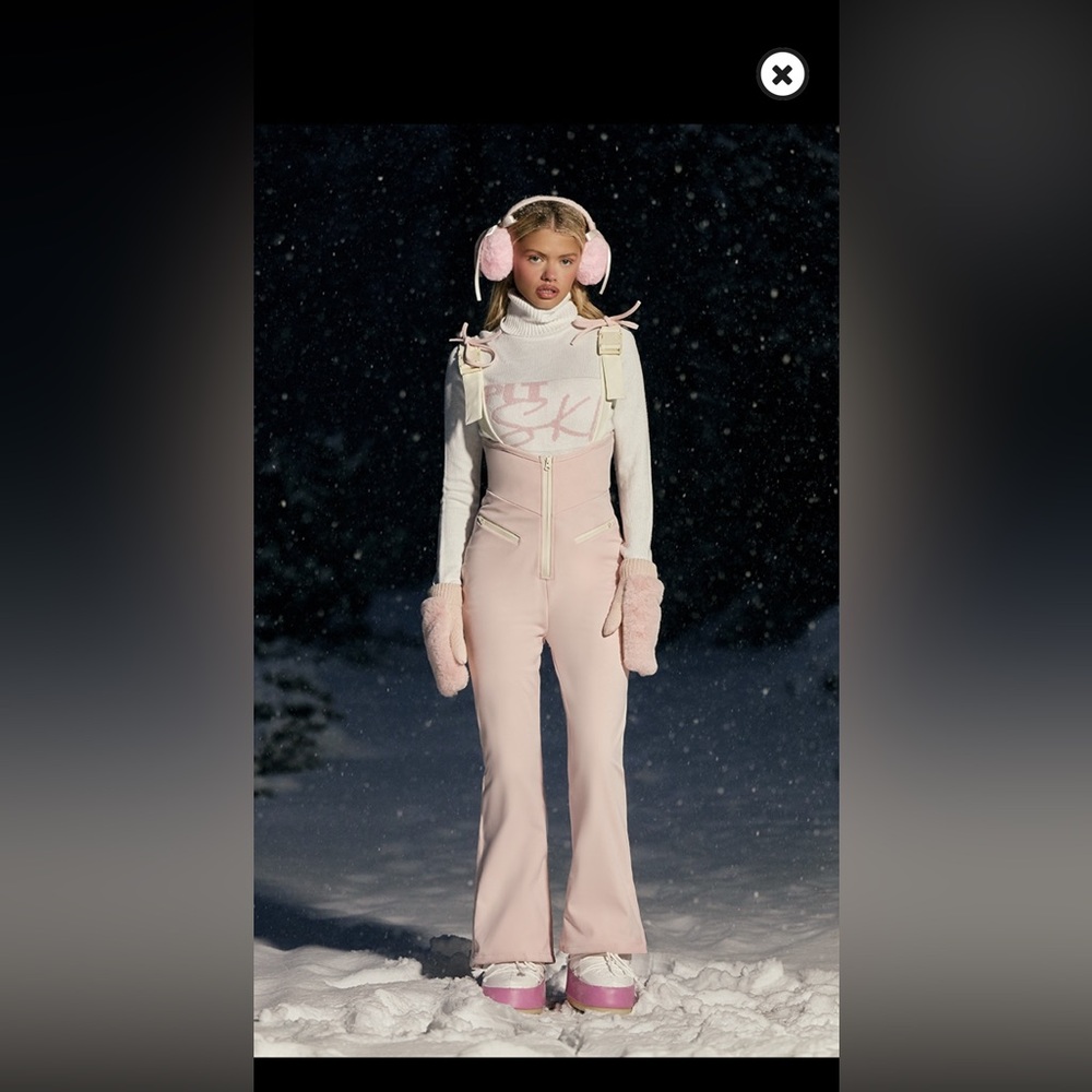 Pink Ski Suit